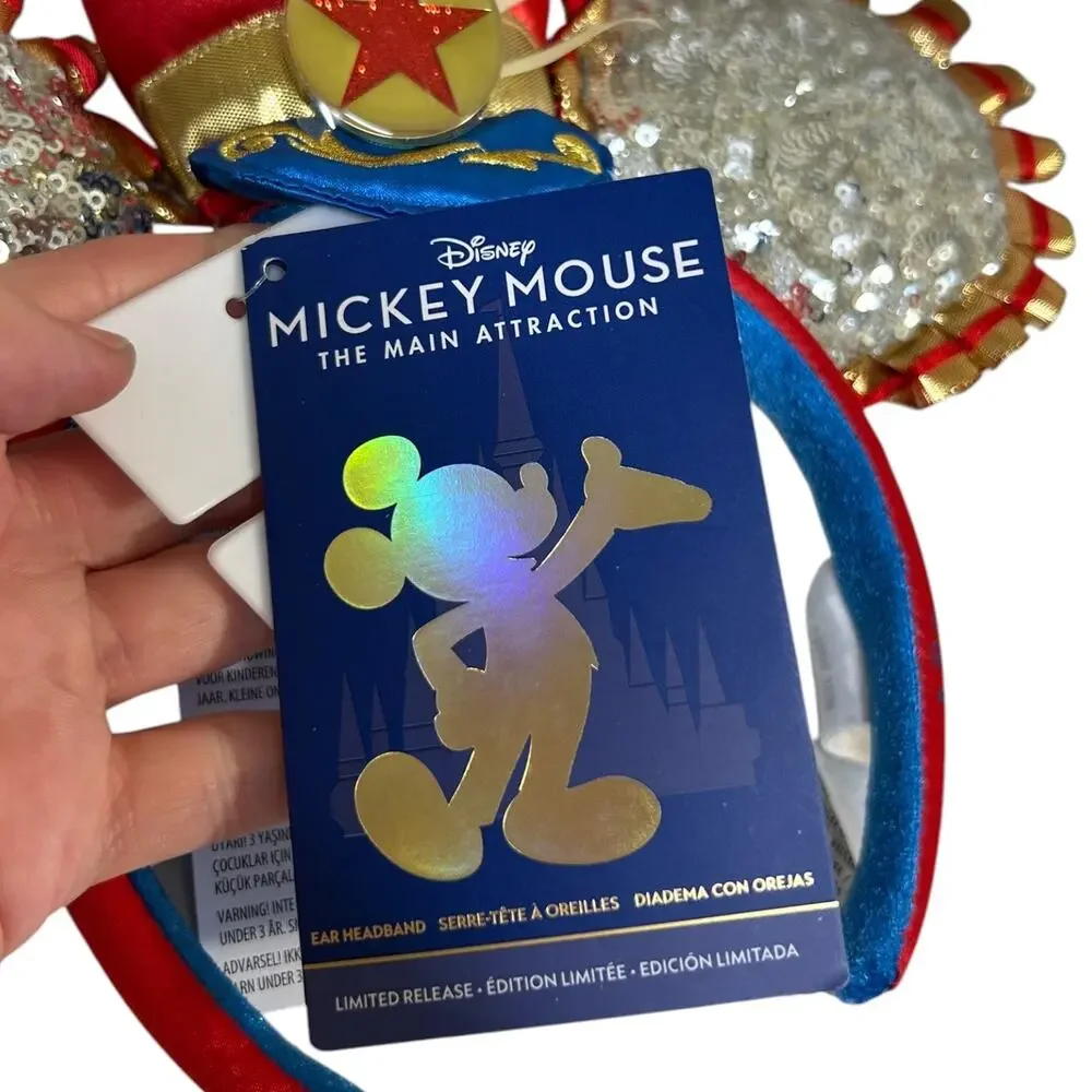 Disney World 50th NWT Mickey Ears Headband, The Main Attraction Dumbo, One-Size
